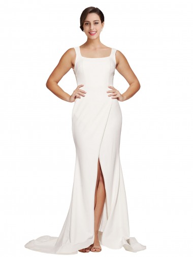 Best Mila Gowns Bohon Split Dress with Sweep Train Canada